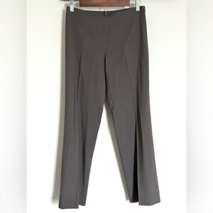 Eileen Fisher Dark Taupe Grey Wool Blend Trousers Pants Slacks PP Petite XS
